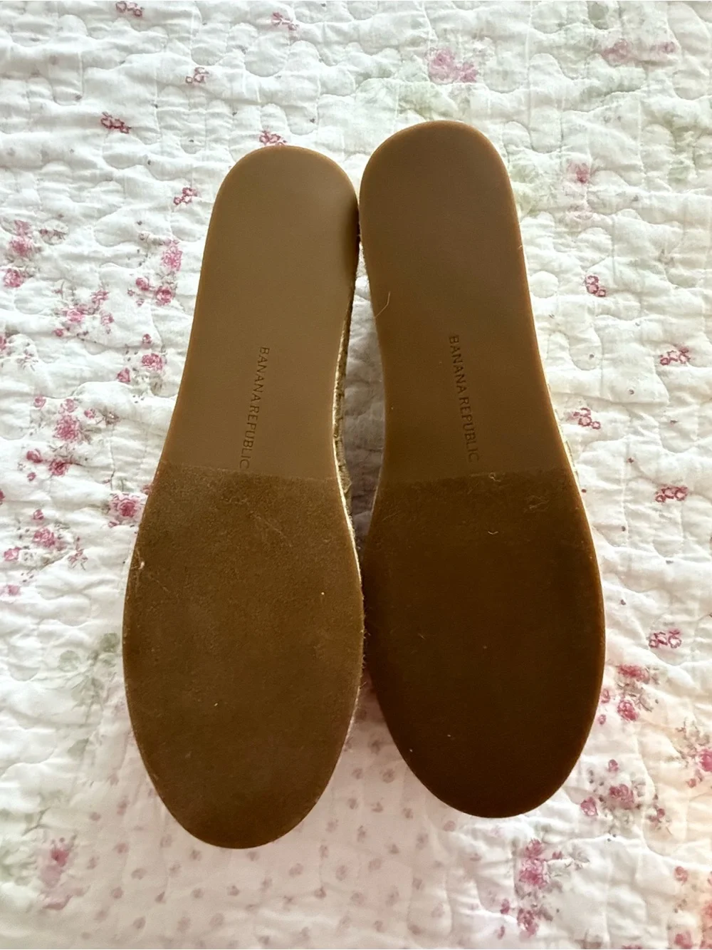 Women’s Banana Republic Red, Purple & Cream Striped Espadrilles